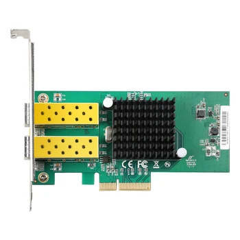 Новое поступление DIEWU 2-портовая сетевая карта SFP 1G волоконно-оптическая сетевая карта PCIe 4X Серверная Lan-карта с Intel 82576