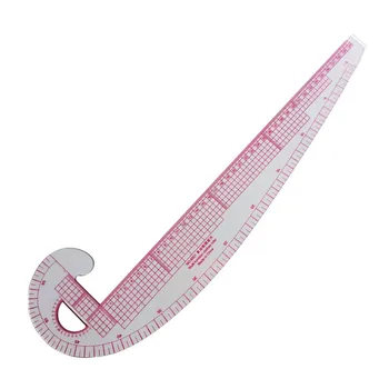 Многофункциональная пластиковая 6501 Линейка для шитья по французской кривой, Измеряющая Индивидуальную линейку для изготовления одежды с изгибом на 360 градусов