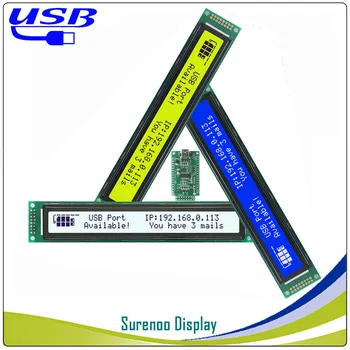 LCD2USB USB 402 40X2 4002 Символьный ЖК-модуль Экран Дисплея Панель suitable LCD Smartie & AIDA64 для ПК DIY