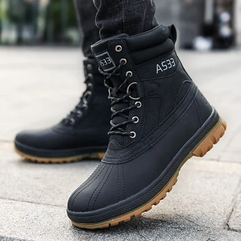 Военные ботинки Fujeak, Мужские ботильоны, зимняя теплая тактическая армейская обувь, рабочая обувь для улицы, мужская модная повседневная обувь Большого размера