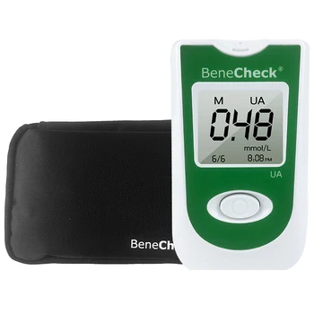 BeneCheck Автоматический измеритель уровня мочевой кислоты 10/25 шт. Тест-полоски и Ланцеты Иглы для измерения уровня мочевой кислоты при Подагре Монитор в комплекте*