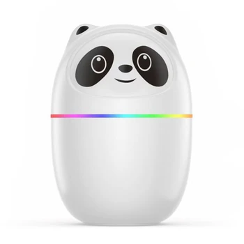 Увлажнитель воздуха Pandas, милый диффузор эфирного масла с ароматом 220 мл, USB-туманообразователь, туманообразователь с красочным ночником