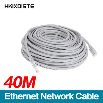 1шт 40 М 131 фут Сетевой кабель Cat5 Ethernet RJ45 Патч Наружный Водонепроницаемый сетевой кабель LAN Провода для системы видеонаблюдения POE IP камеры